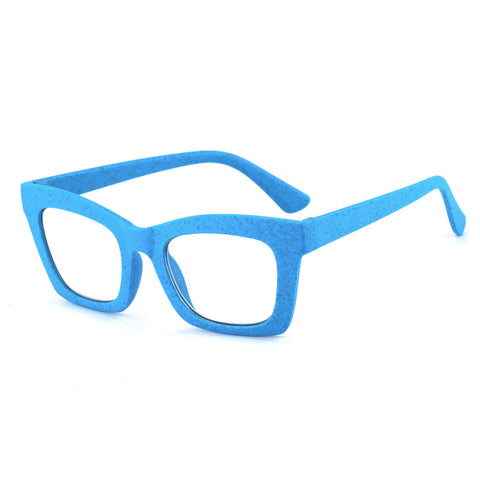 STYLISH SQUARE FRAME CANDY COLOR ANTI-BLUE LIGHT READING GLASSES