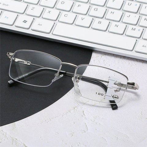 RING FOCUS PROGRESSIVE MULTI-FOCAL ANTI-BLUE LIGHT READING GLASSES