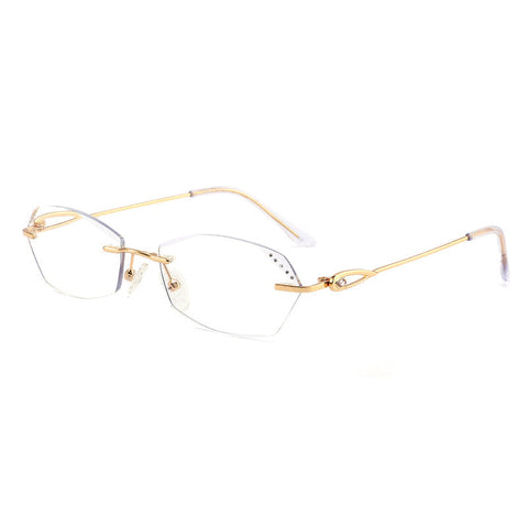 WOMEN'S FASHION DIAMOND FRAMELESS HD ANTI-BLUE LIGHT READING GLASSES