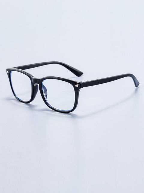 Men Anti-Blue Light Clear Acrylic Frame Glasses