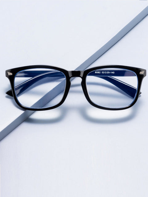 Men Anti-Blue Light Clear Acrylic Frame Glasses