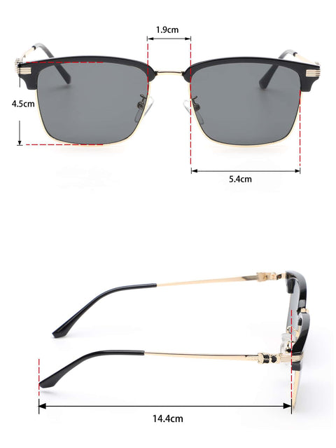 1pair Men Minimalist Sunglasses Beach Black Shades Make a Bold Statement With These Men's Punk Metal Glasses