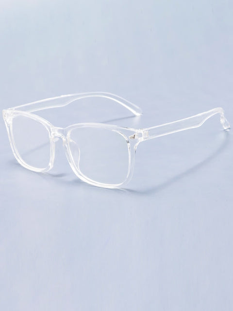 Men Anti-Blue Light Clear Acrylic Frame Glasses