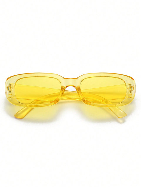 1pc Fashionable Square Frame Unisex Y2k Daily Glasses