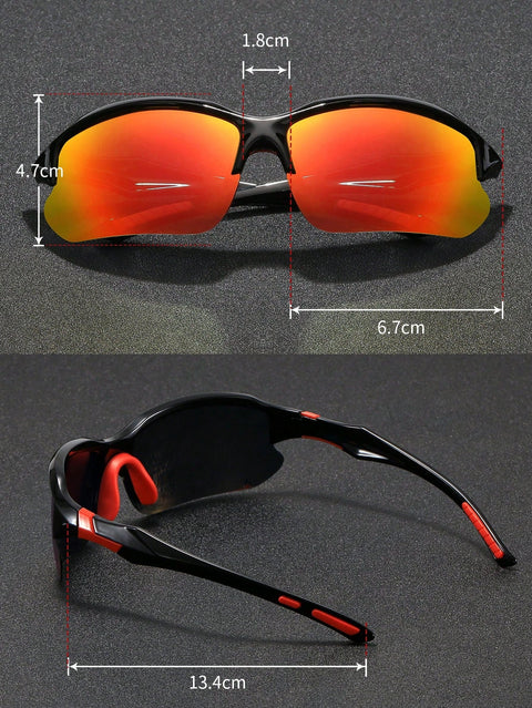 1pc Men's Sunglasses Polarized Glasses Outdoor Sports Glasses For Cycling