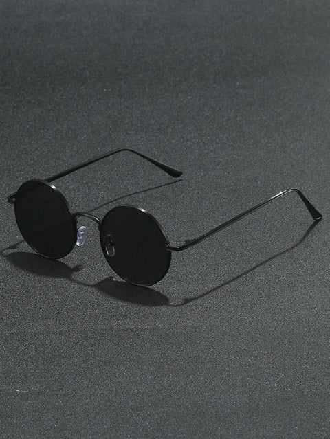 Men Round Frame Sunglasses