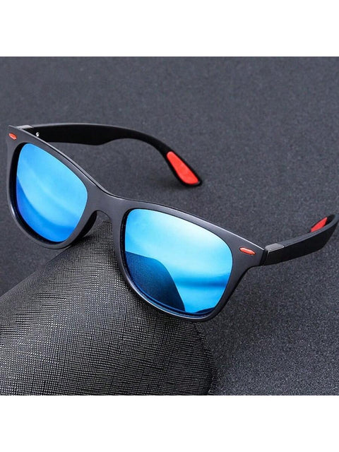 1 Pc Polarized Men  Sunglasses Fashion Brand Designer  Driving Square Frame Sun Glasses Male  Shades Coating Mirror Female