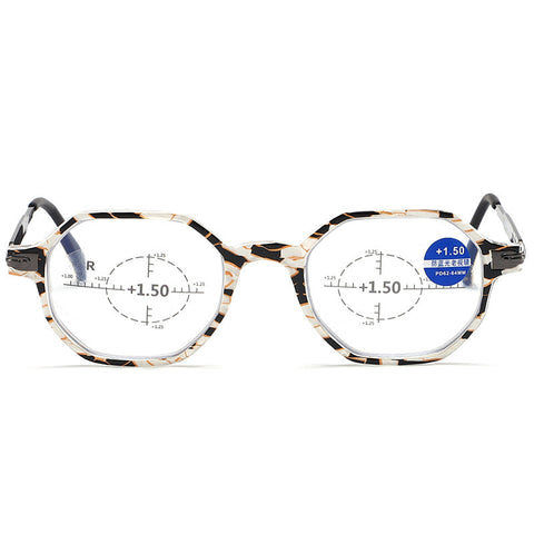 FASHION RETRO RING FOCUS HD ANTI-BLUE LIGHT READING GLASSES