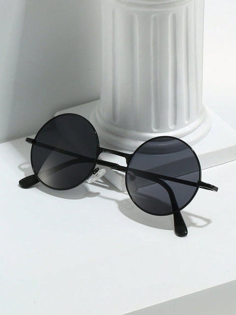 Men Round Frame Sunglasses