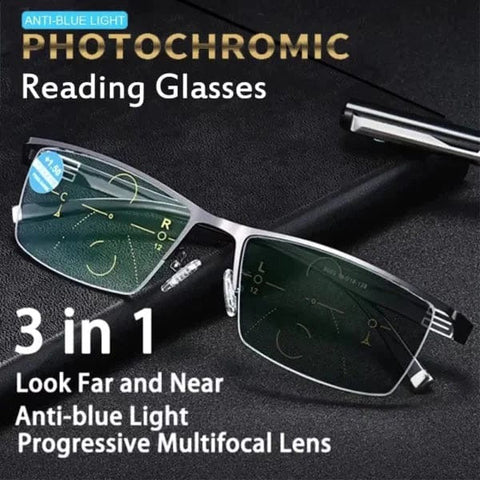 SMART ZOOM ANTI-BLUE LIGHT FRAMELESS READING GLASSES