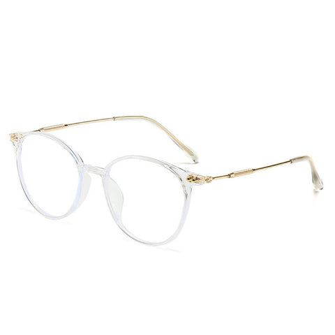 WOMEN'S FASHION ROUND LARGE FRAME ANTI-BLUE LIGHT READING GLASSES