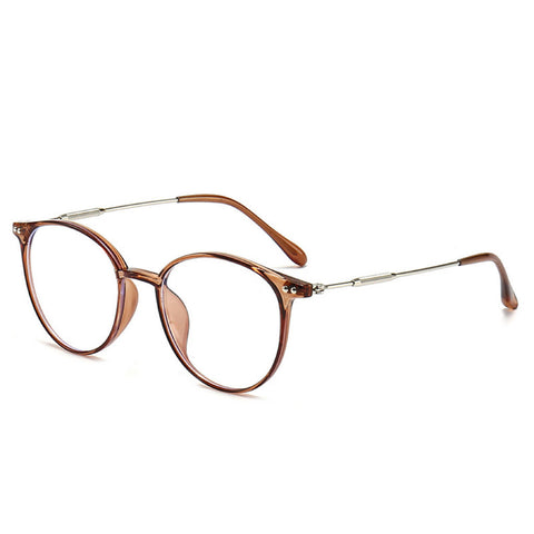 WOMEN'S FASHION ROUND LARGE FRAME ANTI-BLUE LIGHT READING GLASSES