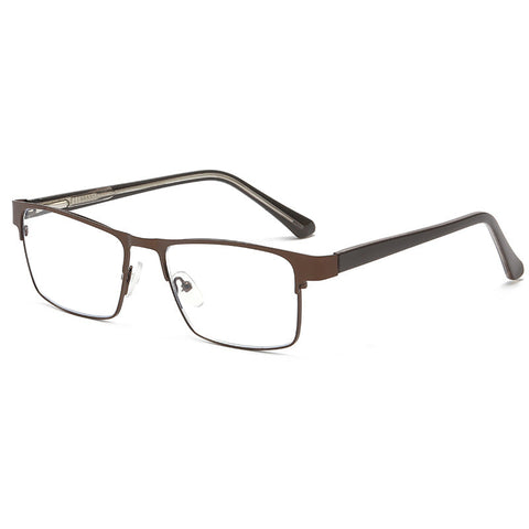 MEN'S CLASSIC METAL FRAME ANTI-BLUE LIGHT READING GLASSES