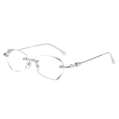 ELECTROPLATED DIAMOND CUT EDGE RIMLESS ANTI-BLUE LIGHT PRESBYOPIA GLASSES