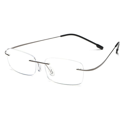 TITANIUM ANTI-BLUE LIGHT RIMLESS PRESBYOPIA GLASSES