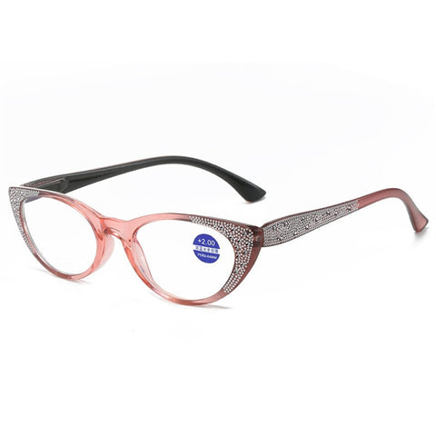 CAT EYE DIAMOND ANTI-BLUE LIGHT READING GLASSES