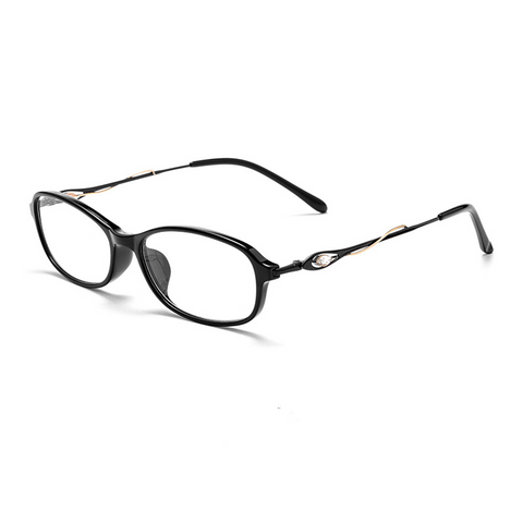 WOMEN'S COMFORTABLE DIAMOND-ENCRUSTED ROUND FRAME ANTI-BLUE LIGHT READING GLASSES