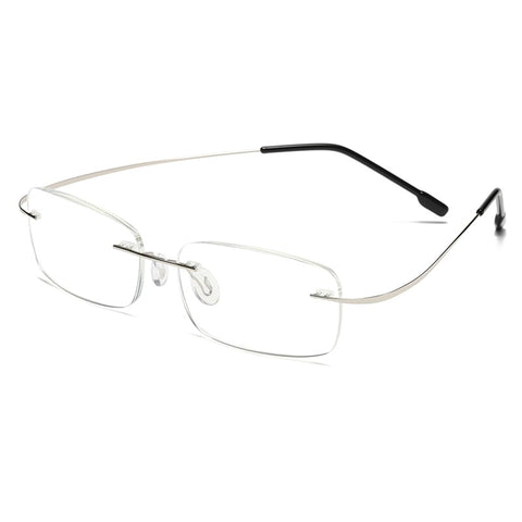 TITANIUM ANTI-BLUE LIGHT RIMLESS PRESBYOPIA GLASSES