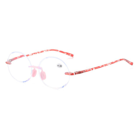 WOMEN'S FASHION FRAMELESS ULTRA-LIGHT ANTI-BLUE LIGHT READING GLASSES