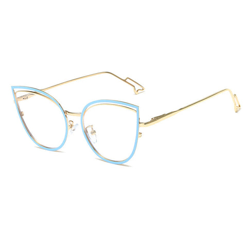 WOMEN'S FASHION BUTTERFLY FRAME ANTI-BLUE LIGHT FLAT MIRRORS