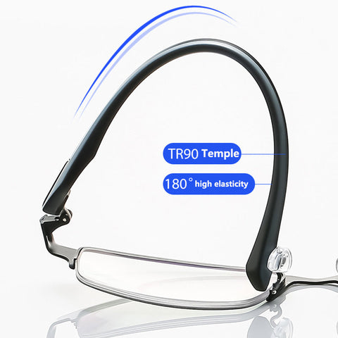 TITANIUM MULTI-FOCUS READING GLASSES PROGRESSIVE DOUBLE LIGHT ANTI-BLUE LIGHT