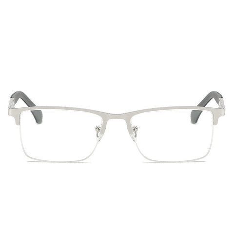 MEN'S RETRO HALF-FRAME ANTI-BLUE LIGHT READING GLASSES