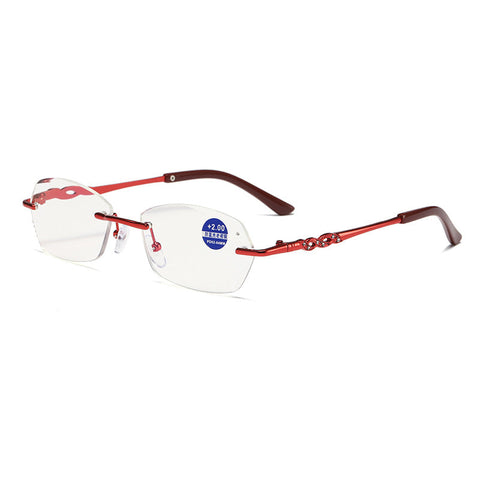 WOMEN'S ANTI-BLUE LIGHT RIMLESS PRESBYOPIA GLASSES