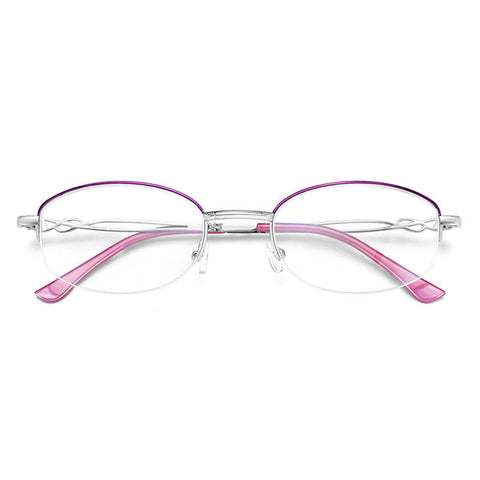 WOMEN'S HD HALF-FRAME FOLDING ANTI-BLUE LIGHT READING GLASSES