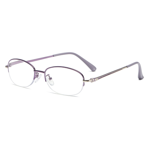 WOMEN'S FASHION HALF FRAME ANTI-BLUE LIGHT READING GLASSES