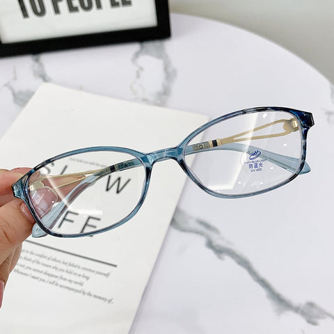 WOMEN'S FASHION LIGHTWEIGHT METAL ANTI-BLUE LIGHT READING GLASSES