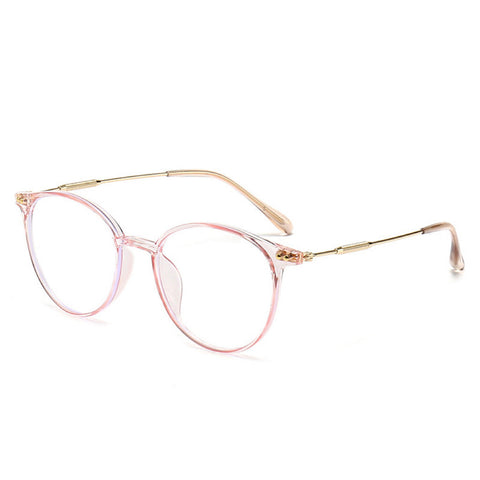 WOMEN'S FASHION ROUND LARGE FRAME ANTI-BLUE LIGHT READING GLASSES