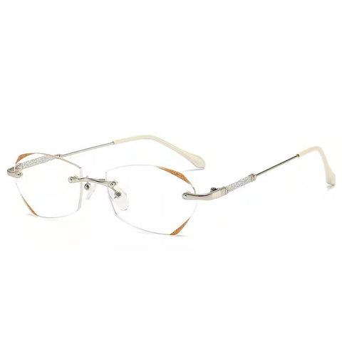 WOMEN'S DIAMOND RIMLESS ANTI-BLUE LIGHT PRESBYOPIA GLASSES