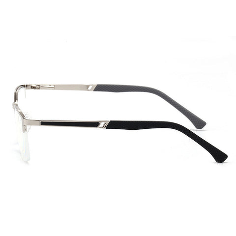 MEN'S RETRO HALF-FRAME ANTI-BLUE LIGHT READING GLASSES