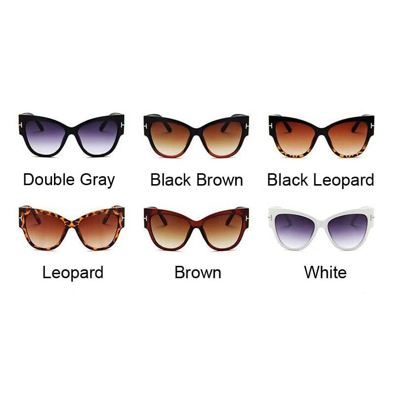 Fashion Plastic Cat Eye Sunglasses Women Brand Designer Classic Vintage  Sunglass Retro Classic Gradient Sun Glasses UV400 Oculos