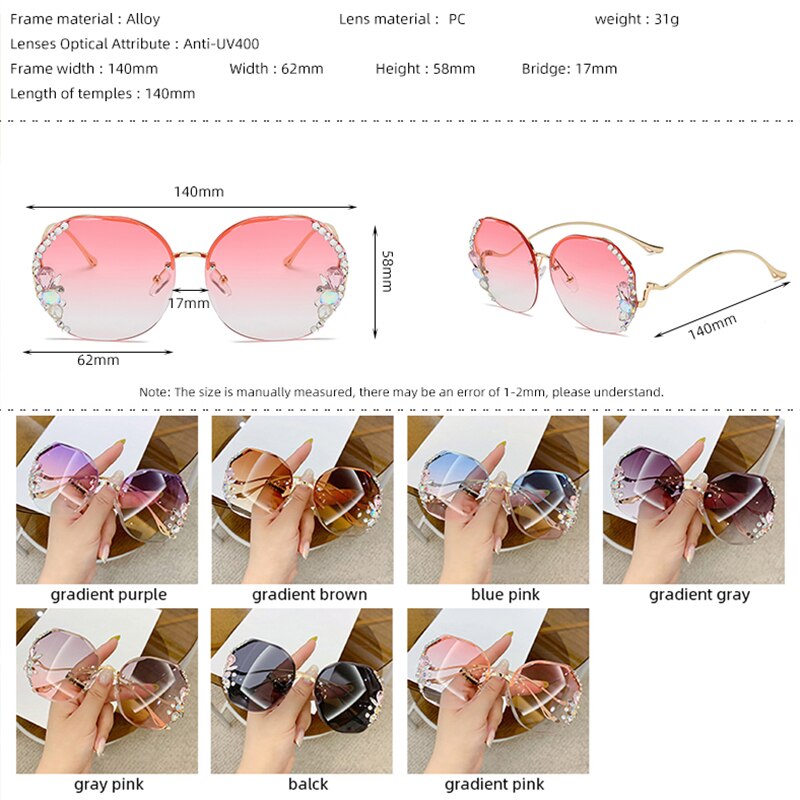 New Square Sunglasses Women Men Fashion Luxury Brand Sunglass Female gafas  de sol okulary UV400 Vintage Oversize Sun Glasses