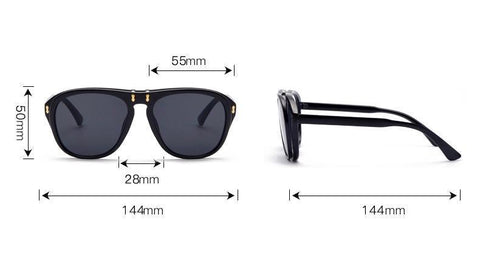 2021 Fashion Pilot Style Double Layer Sunglasses Flip Up Clamshell Brand Design Sun Glasses