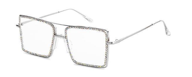 Transparent Square Glasses Women  Transparent Sunglasses Women