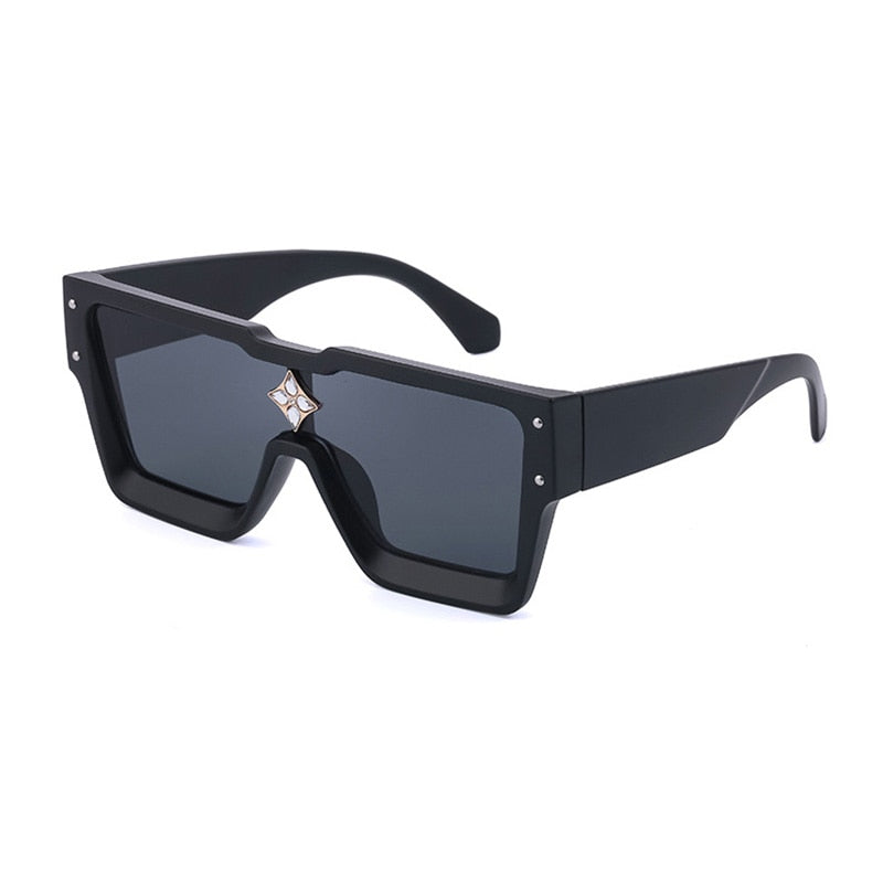 Crystal Oversized Women Square Sunglasses Trending Men Shades UV400 –  Jollynova