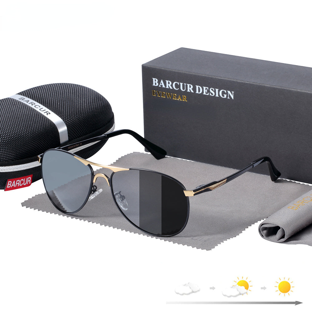 Fashion Polarized Sunglasses For Men Square Oversized Anti Glare