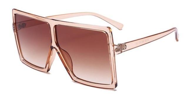 53288 Square Oversized Cat Eye Sunglasses Fashion Women Shades Uv400 V –  zoloss